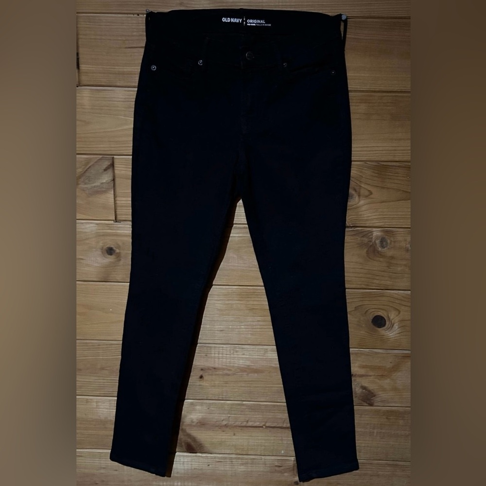 Old Navy Women’s Mid Rise Original Skinny Jeans, Color: Black, Size: 4 Short